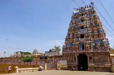 Tempel des Jupiter in Alangudi ab Trichy, 7. Jahrhundert Schrein
