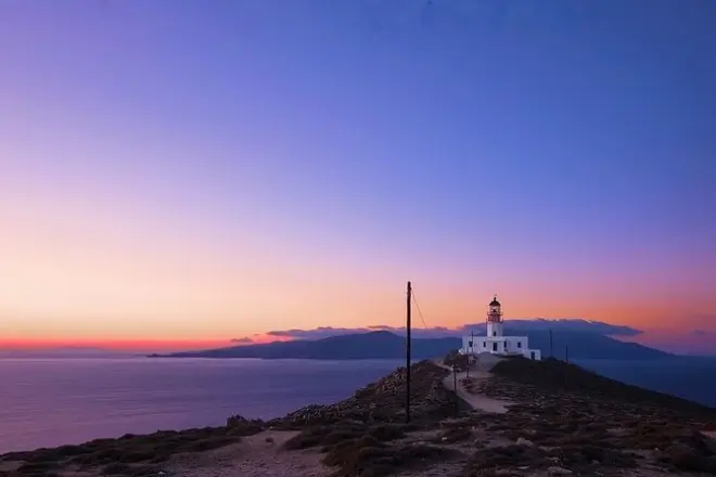 Armenistis Lighthouse sunset tour in Mykonos: Small group