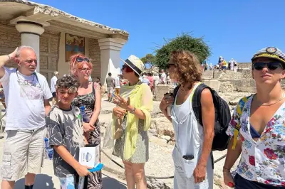 Palácio de Knossos saindo de Heraklion: Entrada sem fila