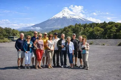 Cataratas de Petrohué y pueblos alemanes cerca del lago Llanquihue