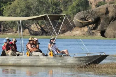 Chobe Nationalpark Tagesausflug: Großkatzen und Sonnenuntergang