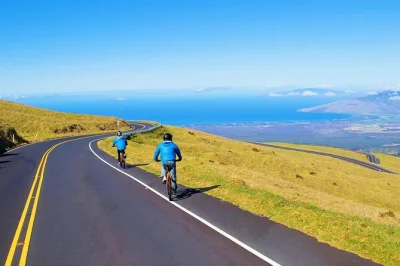 Sinta a adrenalina descendo 15 milhas das encostas do haleakala até haiku, com mountain bike de qualidade, equipamentos completos e traslado incluído. saída fora do parque, sem busca no hotel.