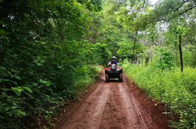 ATV riding near Playa Flamingo: Waterfall and farm trails