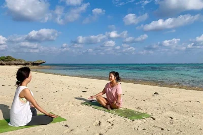 Start your day with gentle beach yoga on ishigaki’s shiraho beach. small group, beginner-friendly, sunrise views, mats included. book your spot now.