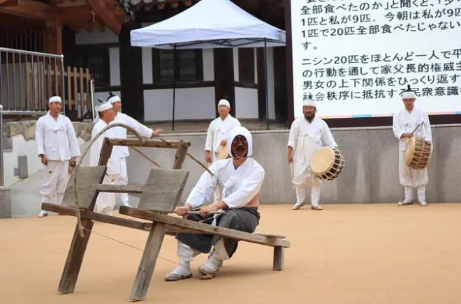 Village folklorique Hahoe d’Andong : Danse de masques et musée