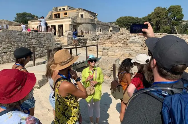 Tour privado no Palácio de Knossos com entrada sem fila e labirinto