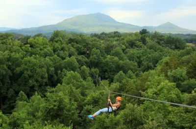 Ziplining near Pigeon Forge: 6 lines through the Smoky Mountains