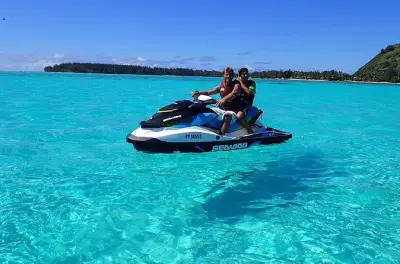 Moorea Quad & Jetski Combo: Magic Mountain & stingray swim
