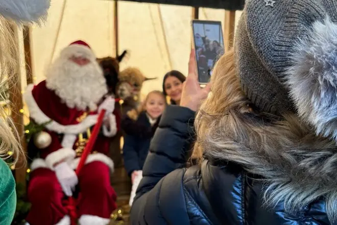 Wetley Moor Alpacas: Navidad con Santa y las simpáticas reinpacas