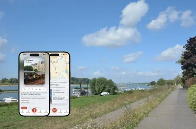 Self-guided podcast tour Leverkusen: Inside a factory city