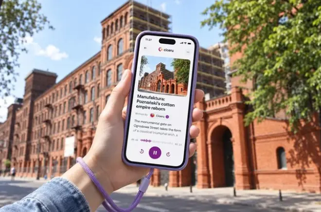 Łódź a piedi: Città dei baroni del cotone con audio e quiz