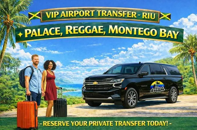 Montego Bay Airport to RIU Reggae: Private Luxury Transfer