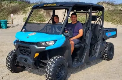 ATV Riding Corpus Christi: Can-Am Defender 4x4 Beach Rental