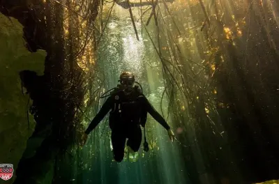 Mergulho introdutório em Casa Cenote, Tulum