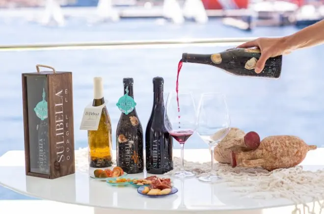 Degustazione di vini su catamarano a Cartagena: Vini sommersi