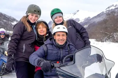Crab Route 4x4 tour in Ushuaia: Beagle Channel lunch & snowmobile