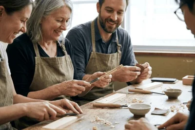 En el barrio gion de kyoto, crea tus propios palillos con un artesano local. taller práctico, guía en inglés y opción de grabado personalizada.