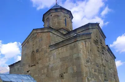 Kazbegi Day Trip: Gergeti Church, Waterfall Hike & Monastery