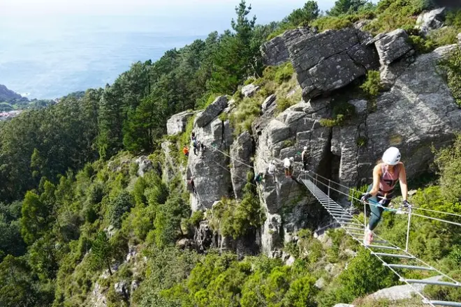 Senda do Santo via ferrata : La seule via ferrata de Galice