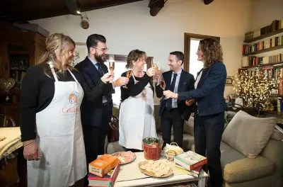 Cucina privata in Valpolicella con vista sul lago di Garda
