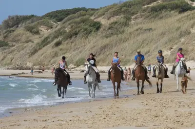 Cavalgada em Tarifa: Praia e montanha, 1 a 2 horas