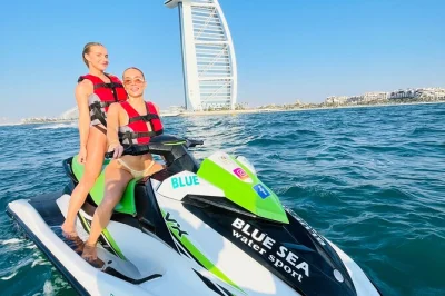 Feel the rush on a dubai jet ski tour by burj al arab, with all equipment, free drinks, and photos included. ride with local guides and enjoy easy booking.