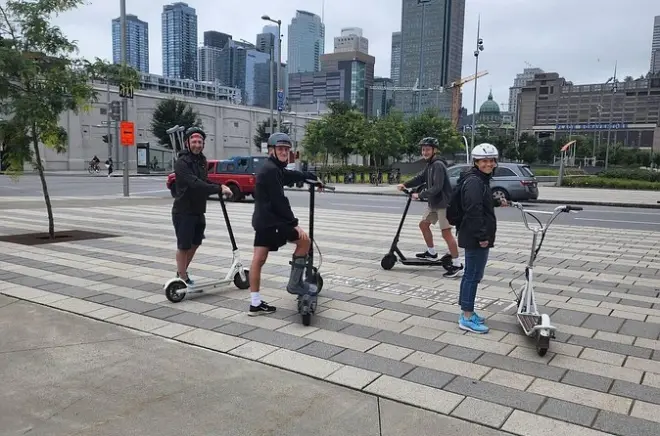 Old Montreal e-scooter tour: Hidden gems with a local guide