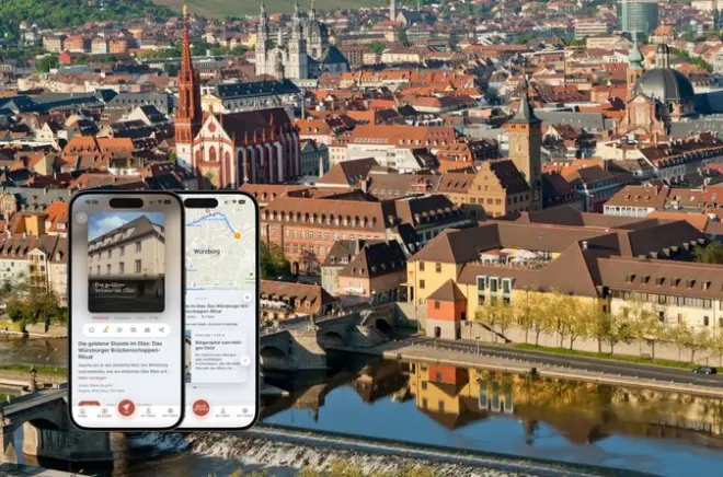 Würzburg visite podcast : Rituel du vin sur le vieux pont Main
