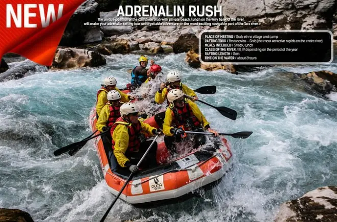 Rafting Brstanovica–Grab: 7 km di rapide in Montenegro