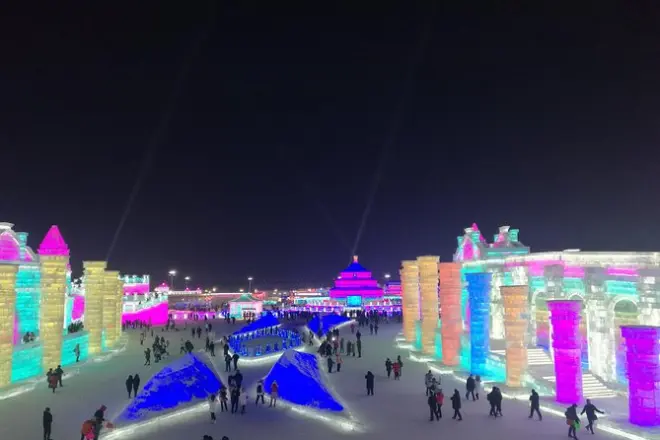 Harbin ice and snow world transfert privé deux attractions