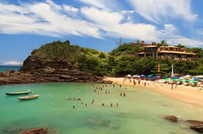 Balade en bateau à Búzios : Baignade à la plage João Fernandes