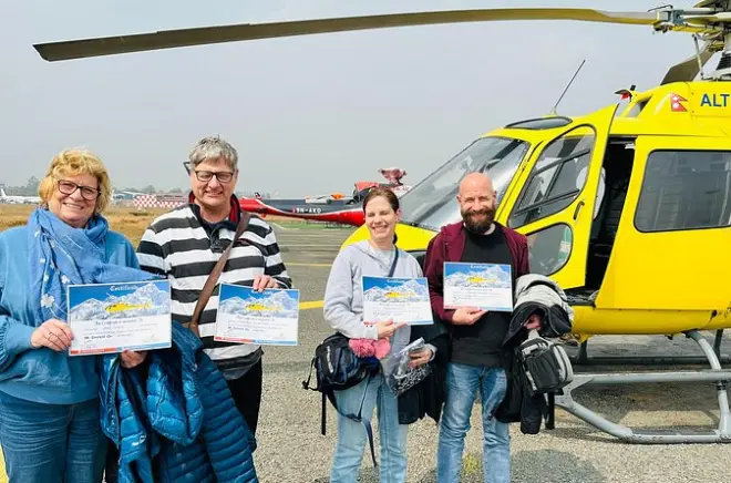 Helicóptero al campamento base del Everest con parada en Kala Patthar