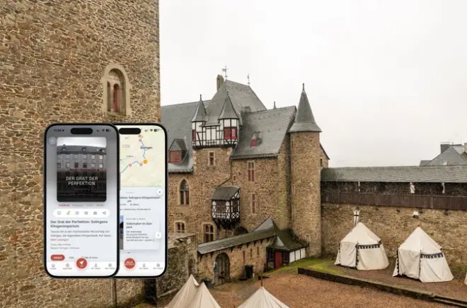 Solingen self-guided podcast tour: 5.8 km cutlery city hike