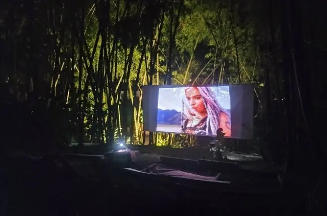 Noite de cinema ao ar livre em Armenia, Colômbia: Sob as estrelas