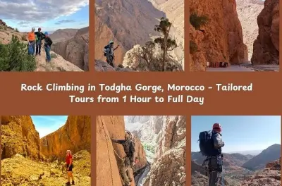 Escalade guidée dans les gorges du Todgha pour tous niveaux