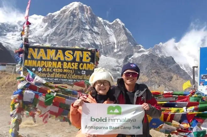 Trekking 5 dias no Annapurna com guia privado e fontes termais