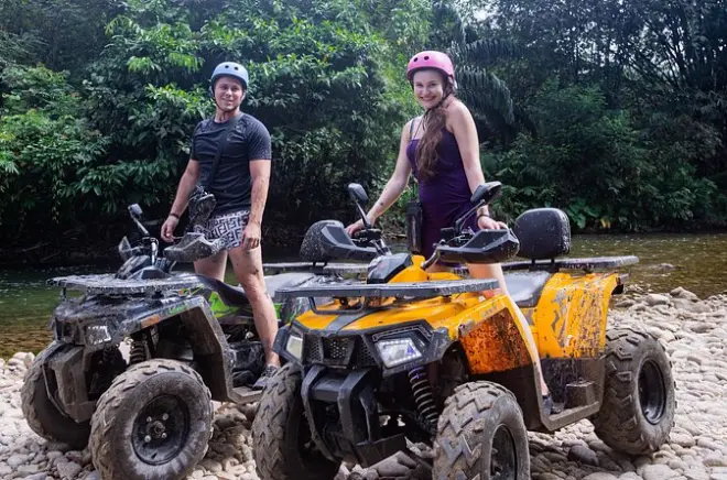 ATV riding in Khao Lak: Jungle trails and river tubing
