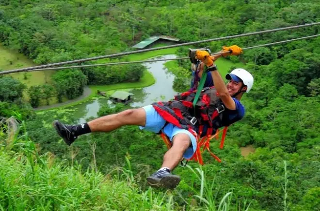 Rafting Balsa River level II-III with canopy tour from San José