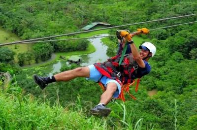 Rafting Balsa River level II-III with canopy tour from San José