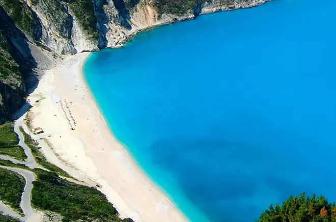Myrtos Beach & Melissani Lake Transfer from Argostoli
