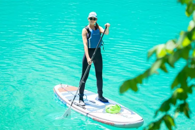 SUP-Kurs halbtags an der Soča: Paddleboarding lernen in Bovec