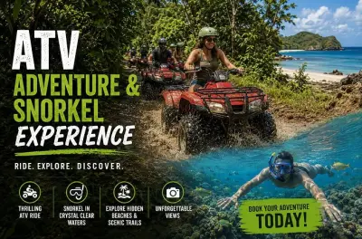 Snorkeling in Tamarindo with ATV ride through jungle