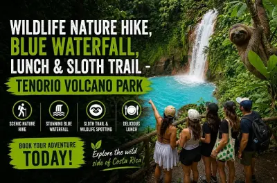 Tenorio Volcano Park tour: Blue Waterfall & sloth trail