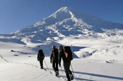 Reach llaima volcano's summit with expert guides from pucón. includes gear, transport, park entry, and post-hike drinks. for fit, adventurous travelers.