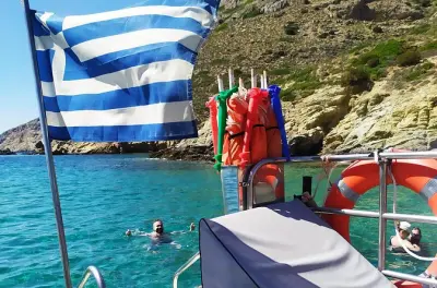 Syros Boat and Hike Tour: Hidden Beaches & Inscriptions