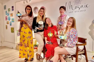 Turkish Mosaic Art Workshop in Saugus MA: Create a Glass Lamp