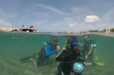 PADI Discover Scuba Dive at Dive Bus reef, Curaçao