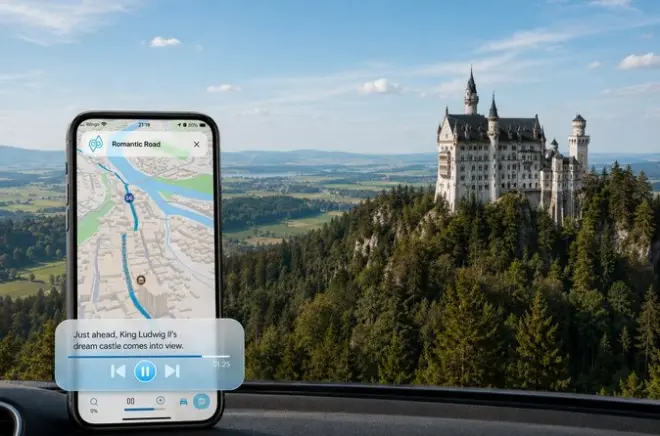 Route romantique 2 jours audio guide : Rothenburg et Neuschwanstein