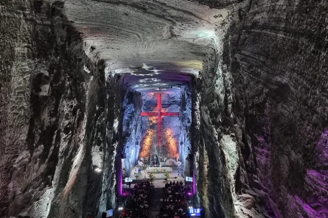 Cathédrale de sel près de Bogotá avec transport, entrée et repas