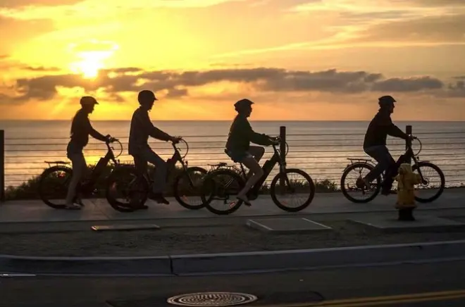 Balade guidée de 2h en vélo électrique dans le centre d’Encinitas
